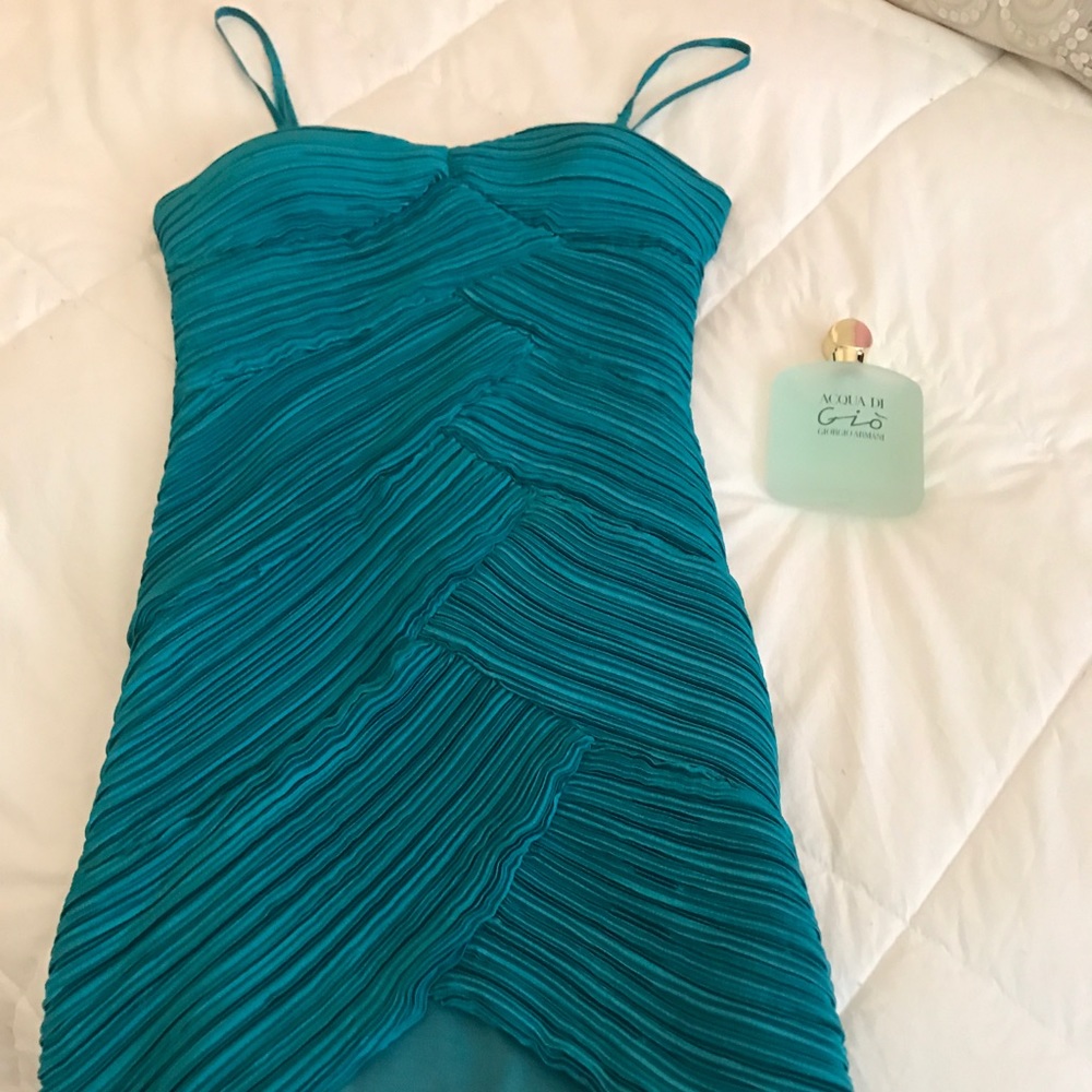 Gorgeous Dark Teal Dress with Ruching